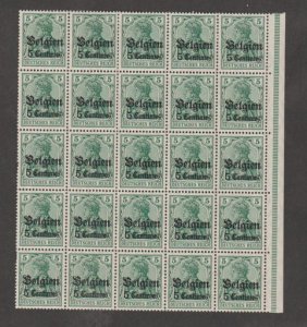 Belgium #N2 Stamps - Mint NH Block of 25