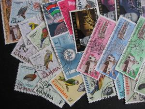 Scrap pile of 35 GAMBIA! Duplicates,mixed condition, what lurks?