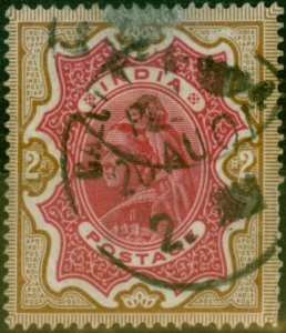 India 1895 2R Carmine & Yellow-Brown SG107 Good Used