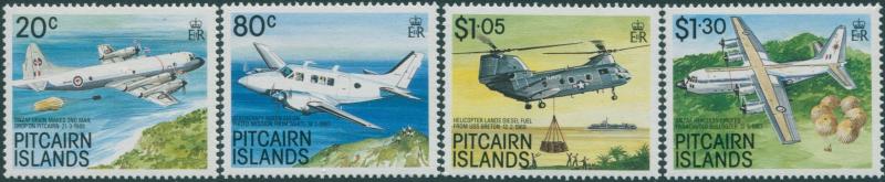 Pitcairn Islands 1989 SG348-351 Aircraft set MLH