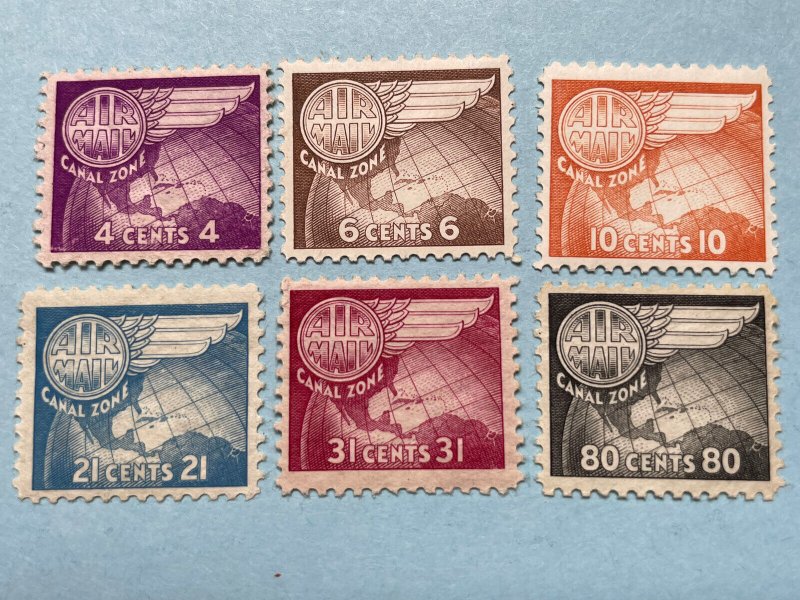 Canal Zone C2126 MHR Wing and Globe Airmail Set KSPhilatelics (C21