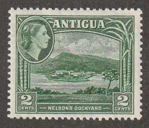 Antigua, Stamp, Scott#109,  mint, hinged,  2 cents, Nelson's Dockyard, g...