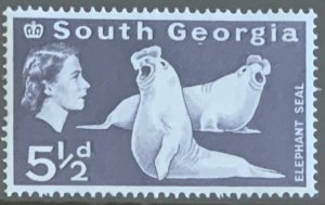 SOUTH GEORGIA 1963 5.5d SG7 UNMOUNTED MINT