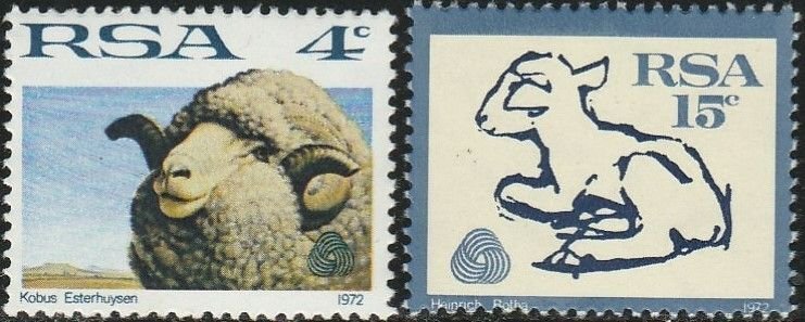 South Africa, #371-372  Unused  from 1972