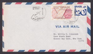 BRAZIL 1976, Air mail cover Panam's First Flight