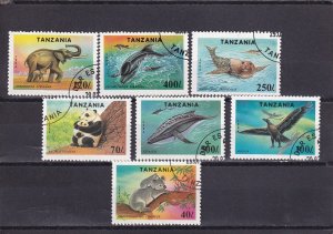 SA02 Tanzania 1994 Protected Animals used stamps