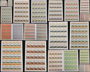 TUVALU Cars Automobiles Sheets x 22 (1100 Stamps) MNH (BLK49)