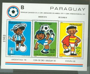 Paraguay #1981  Souvenir Sheet (Soccer)