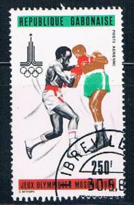 Gabon C240 Used Olympic Boxing lr 1980 (G0281)+