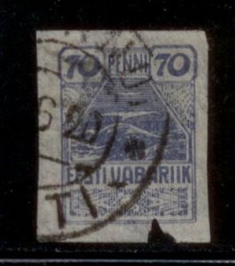 Estonia 1919 SC# 33 ripped Imperf Used CH3