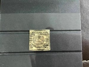 Brunswick 1853 SG10 imperf used    stamp R29701