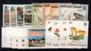 Falkland Islands Scott 457-72 Mint NH (1987 Year Set) - Catalog Value $40.90