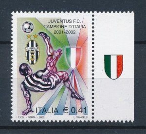 [110902] Italy 2002 Sport football soccer Juventus FC  MNH