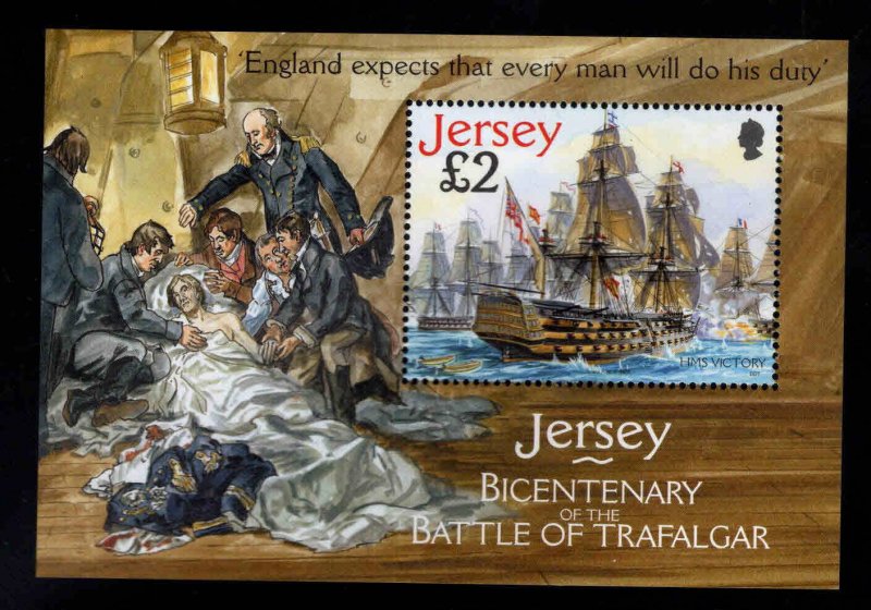 Jersey Scott 1195 MNH** Battle of Trafalgar souvenir sheet