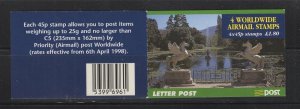 Ireland #SB71/Scott #1113De (1999 £1.80 Birds booklet) VFMNH CV $12.00