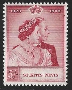 St. Kitts-Nevis Cat #94, King & Queen, M-LH*-