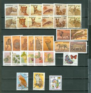 ZIMBABWE LOT of 75 incl 12 SETS...MNH/USED...$115.00