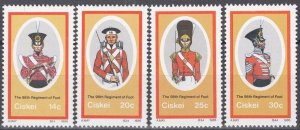 ZAYIX South Africa Ciskei 90-93 MNH Military Uniforms War