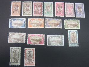 French Mauritania 1908 Sc 62-5,69-70,73-4,6,81-4,9,93,8,100 MH