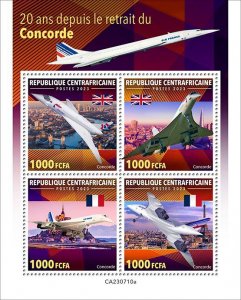 C A R - 2023 - Concorde Retirement - Perf 4v Sheet - Mint Never Hinged