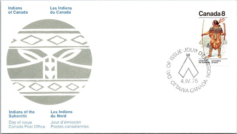 Canada 1975 FDC - Indians Of The Subarctic - Ottawa - F78821