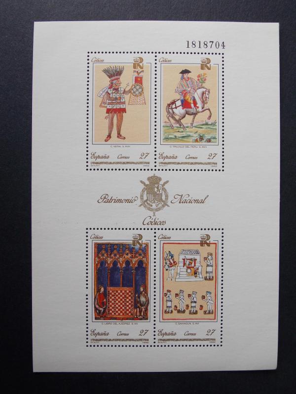 1992 National Culture MNH Miniature Sheet from Spain