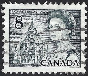 Canada #544 8¢ Queen Elizabeth II - Library of Parliament (1971). Used.