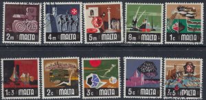 Malta 459-61/463-64 Used 1973 Part Set (ak5932)