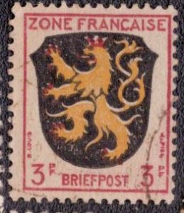 Germany -French Occupation 1945 -  4N2 Used