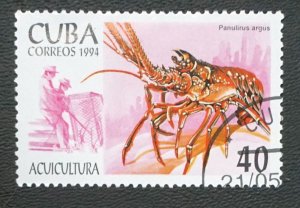 CUBA Sc# 3575 MARINE LIFE fish ocean sea 40c 1994  used / cto