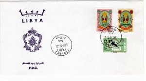 Libya 1966 Sc 307-9 FDC-2