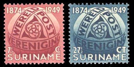 Surinam 1949 Scott #238-239 Mint Never Hinged