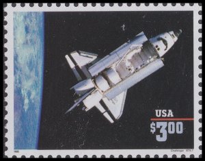 US 2544 Priority Mail Space Shuttle Challenger $3 single MNH 1995