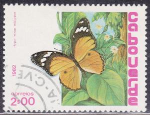 Cape Verde 457 Used 1982 Hypolimnas Misippus, Butterfly