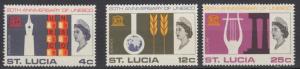 St. Lucia - 1966 UNESCO Anniversary Issue - MLH (188)