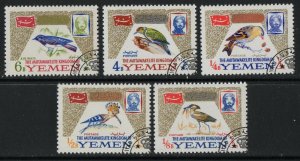 Thematic stamps YEMEN ROYALIST 1965 BIRDS R72/6 used