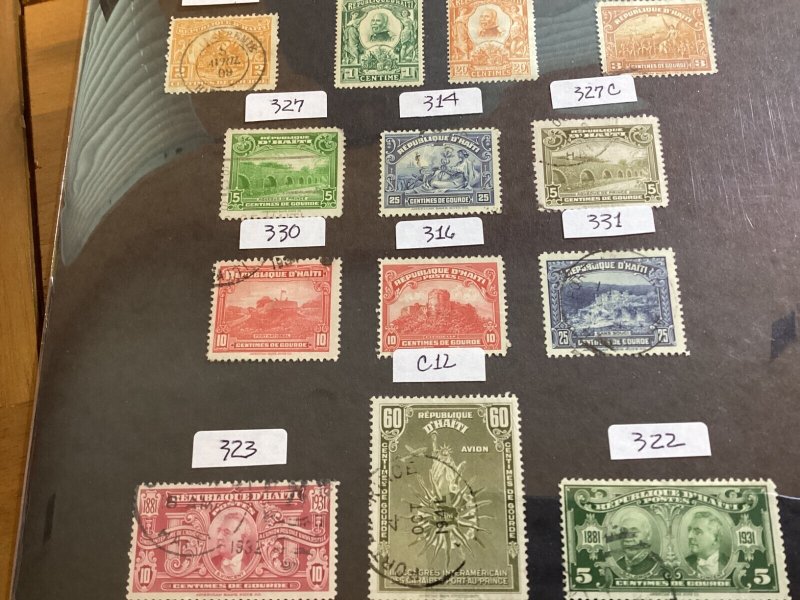 ICOLLECTZONE  Valuable Haiti Collection hinged and used   (COL341)
