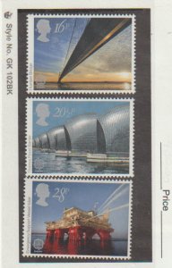 Great Britain Scot #1019-1021 MNH Michel 953-955 EUROPE CEPT-1983 Bridge Oil rig