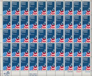 US #1447  Peace Corps   Full sheet of 50 MNH