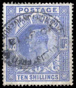 British Commonwealth - Great Britain #140 (SG 265) Cat£500, 1902-11 10sh ult...