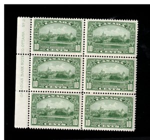 Canada #215 Very Fine Never Hinged Plate #2 Block Of Six