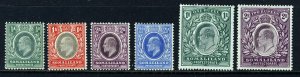 SOMALILAND PROTECTORATE KE VII 1904 Crown CA & CC Part Set SG 32 to SG 42 MINT