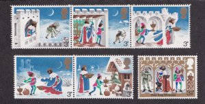 Great Britain # 710-714 Christmas, Mint NH, 1/2