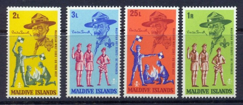 Maldives Islands SC#243-246 BOY SCOUTS (1967) MNH