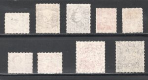 Australia #210-216, 218-219   VF, Used, CV $6.90 .... 0330209