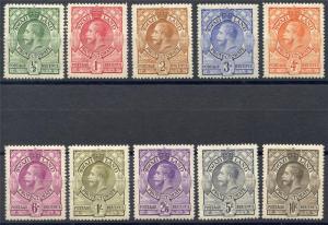 SWAZILAND SCOTT# 10-19 SG# 11-20 MINT HINGED AS SHOWN