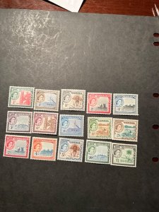 Stamps Gambia Scott# 153-67  hinged