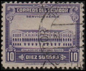 Ecuador C221 - Used -10s Government Palace, Quito (1950)