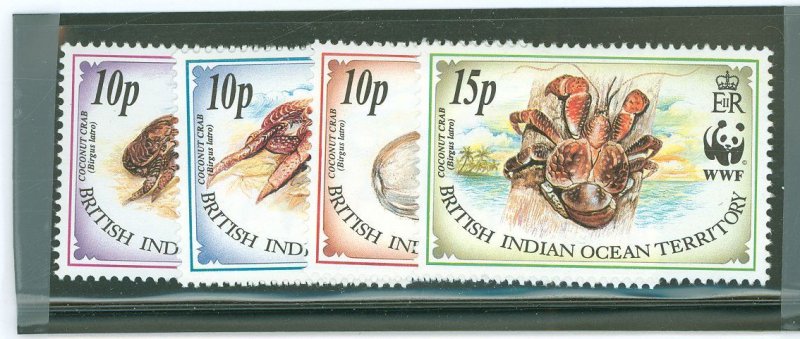 British Indian Ocean Territory #132-135 Mint (NH) Single (Complete Set)