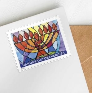 Hanukkah  forever stamps  5 sheets of 20, 100 pcs